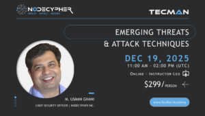 Emerging Threats & Attack Techniques [MB-IS-1004]